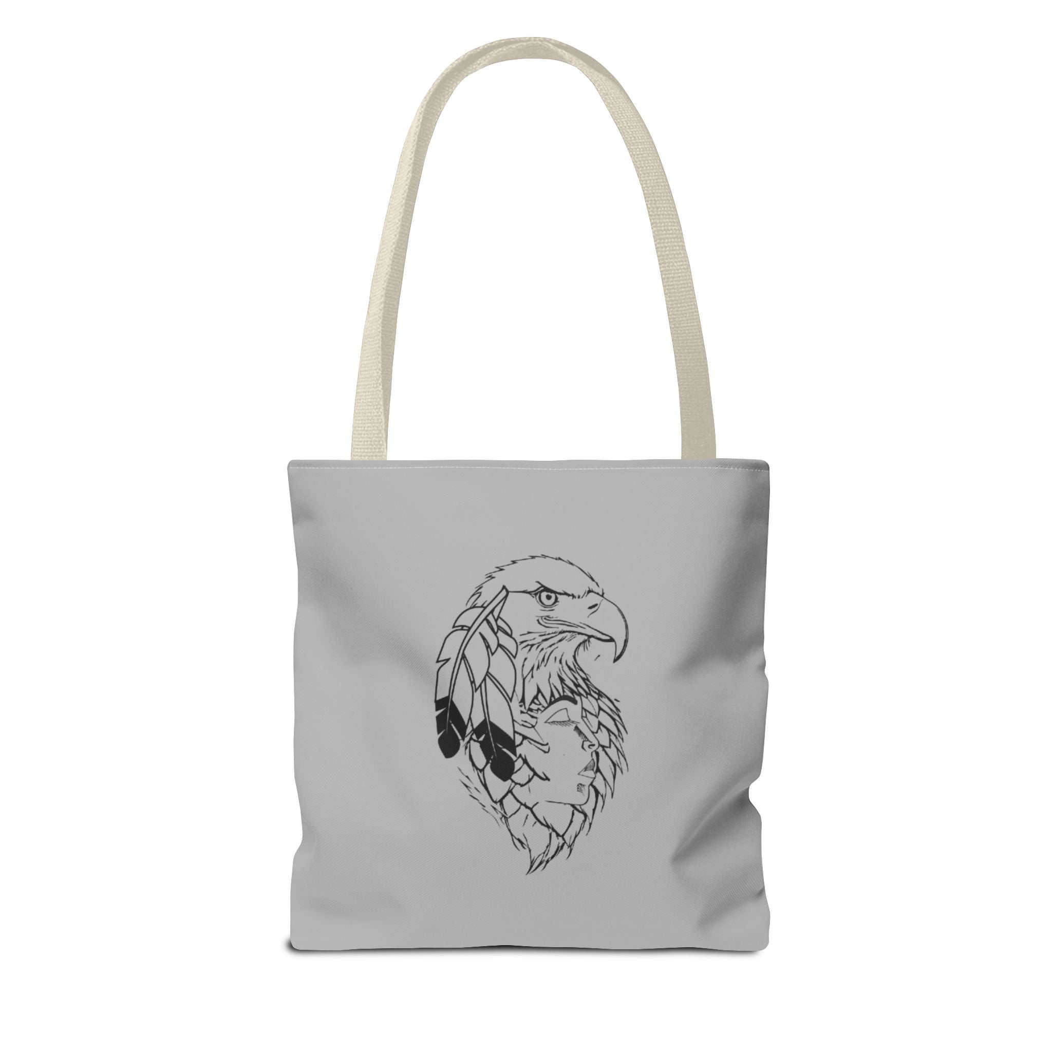 Eagle Feather Artisan Tote Bag, Eco-Friendly Shopping Bag, Unique Gift for Nature Lovers, Handcrafted Reusable Bag, Festivals, Travel