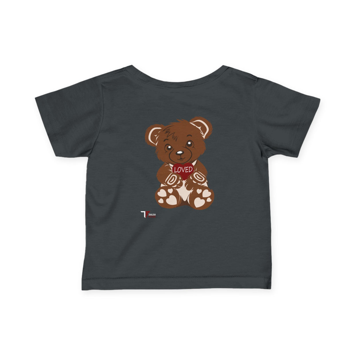 Loved Bear Infant Tee, Cute Baby Tee, Baby Shower Gift, Plush Bear Kids Shirt, Toddler Apparel, Birthday Gift for Baby