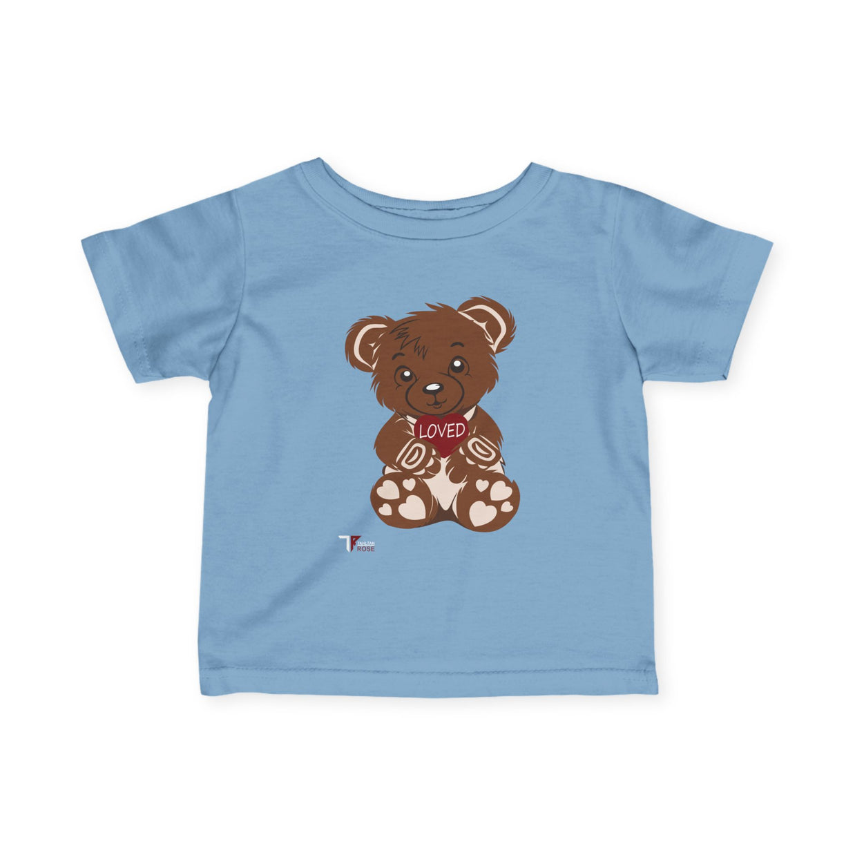 Loved Bear Infant Tee, Cute Baby Tee, Baby Shower Gift, Plush Bear Kids Shirt, Toddler Apparel, Birthday Gift for Baby