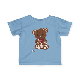 Loved Bear Infant Tee, Cute Baby Tee, Baby Shower Gift, Plush Bear Kids Shirt, Toddler Apparel, Birthday Gift for Baby