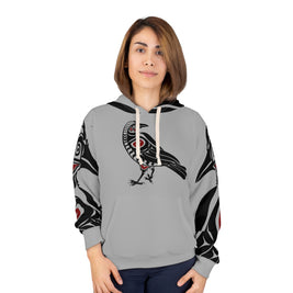Stylish Crow Print Unisex Pullover Hoodie, Bohemian Fashion, Cozy Sweatshirt, Unique Gift, Everyday Wear, Unisex Clothing, Streetwear