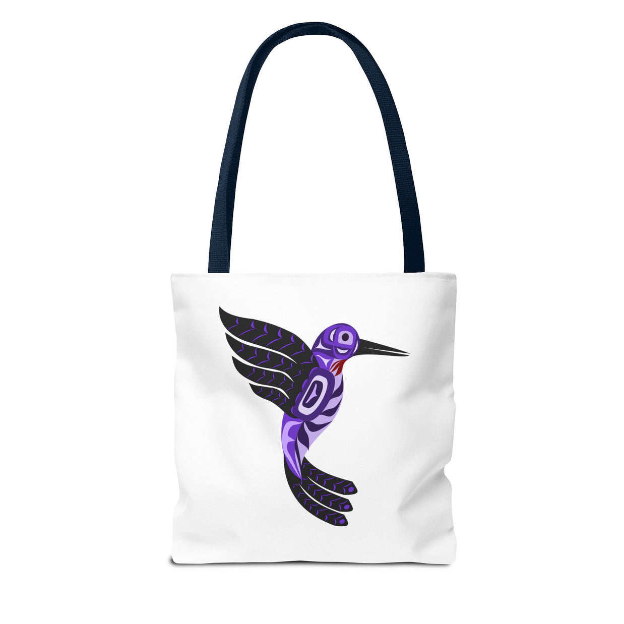 Vibrant Nature Tote Bag, Eco-Friendly Shopping Bag, Floral Hummingbird Tote, Gift for Nature Lovers, Boho Style Bag, Everyday Use