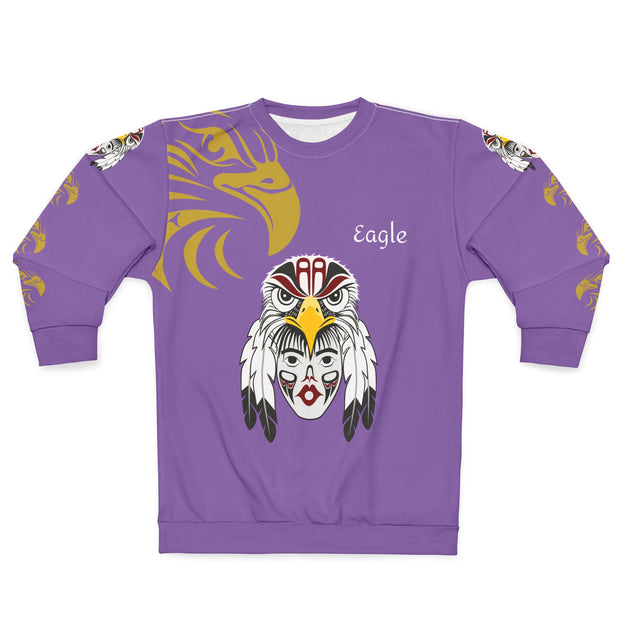 Eagle Spirit Sweatshirt — Native-Inspired Eagle Face Design