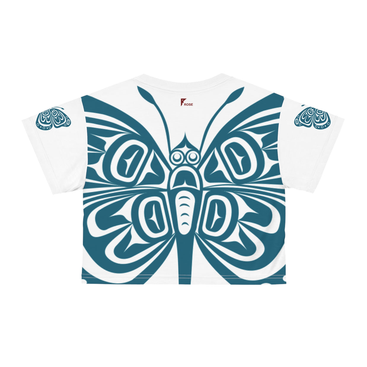 Butterfly Graphic Crop Tee | Boho Style Top, Summer Fashion, Gift for Nature Lovers, Trendy Outfit, Vegan Friendly