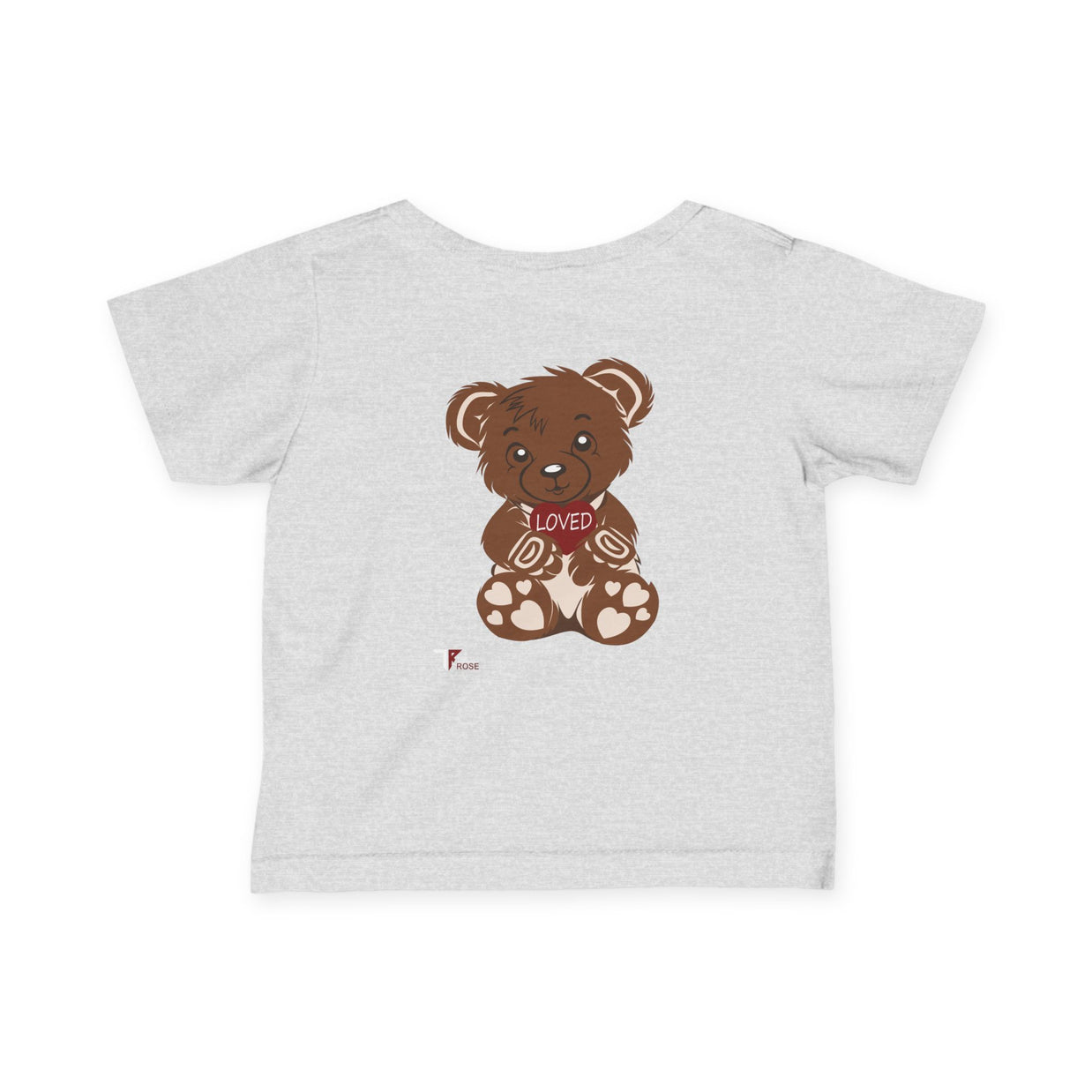 Loved Bear Infant Tee, Cute Baby Tee, Baby Shower Gift, Plush Bear Kids Shirt, Toddler Apparel, Birthday Gift for Baby