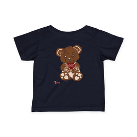 Loved Bear Infant Tee, Cute Baby Tee, Baby Shower Gift, Plush Bear Kids Shirt, Toddler Apparel, Birthday Gift for Baby