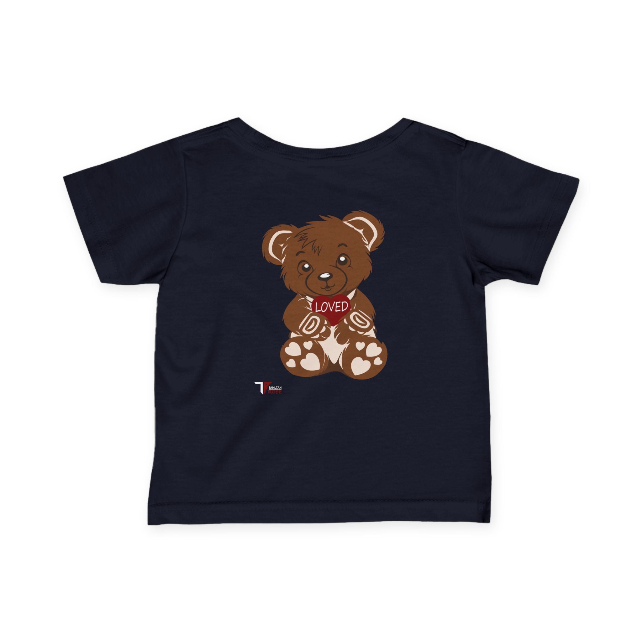 Loved Bear Infant Tee, Cute Baby Tee, Baby Shower Gift, Plush Bear Kids Shirt, Toddler Apparel, Birthday Gift for Baby