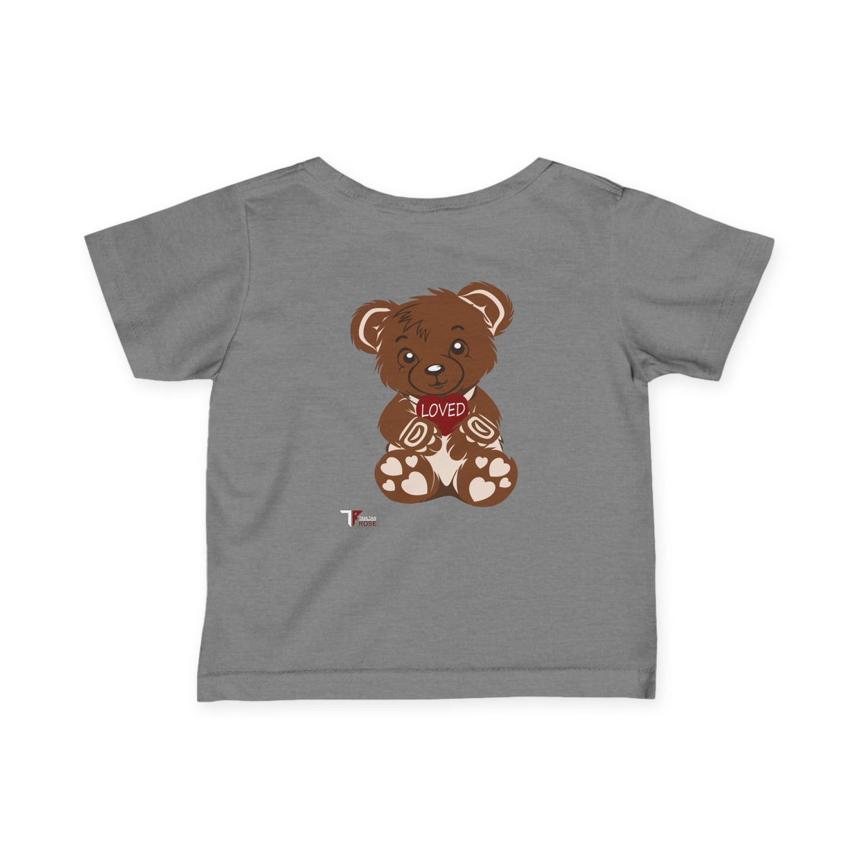Loved Bear Infant Tee, Cute Baby Tee, Baby Shower Gift, Plush Bear Kids Shirt, Toddler Apparel, Birthday Gift for Baby