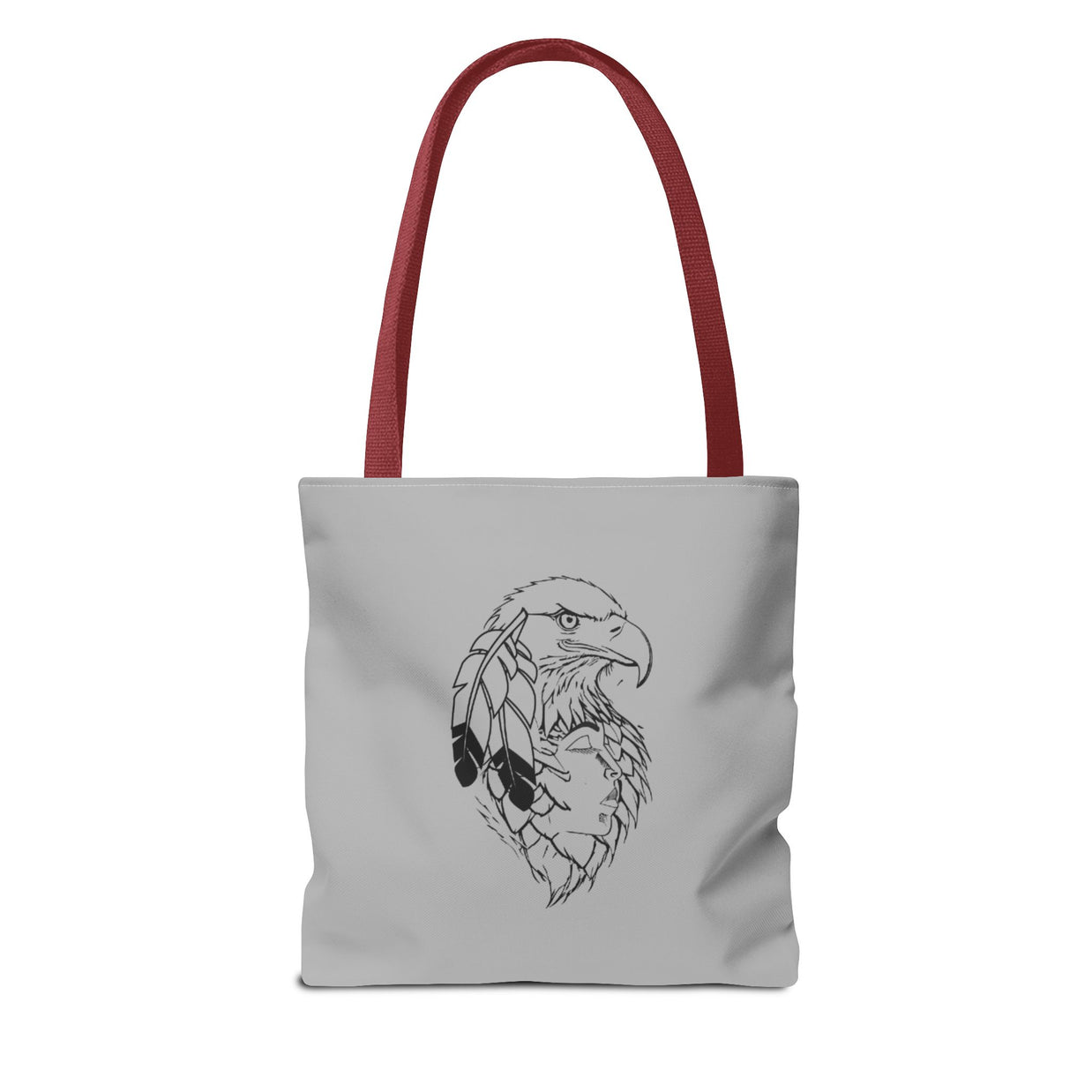 Eagle Feather Artisan Tote Bag, Eco-Friendly Shopping Bag, Unique Gift for Nature Lovers, Handcrafted Reusable Bag, Festivals, Travel