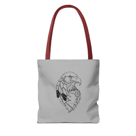 Eagle Feather Artisan Tote Bag, Eco-Friendly Shopping Bag, Unique Gift for Nature Lovers, Handcrafted Reusable Bag, Festivals, Travel