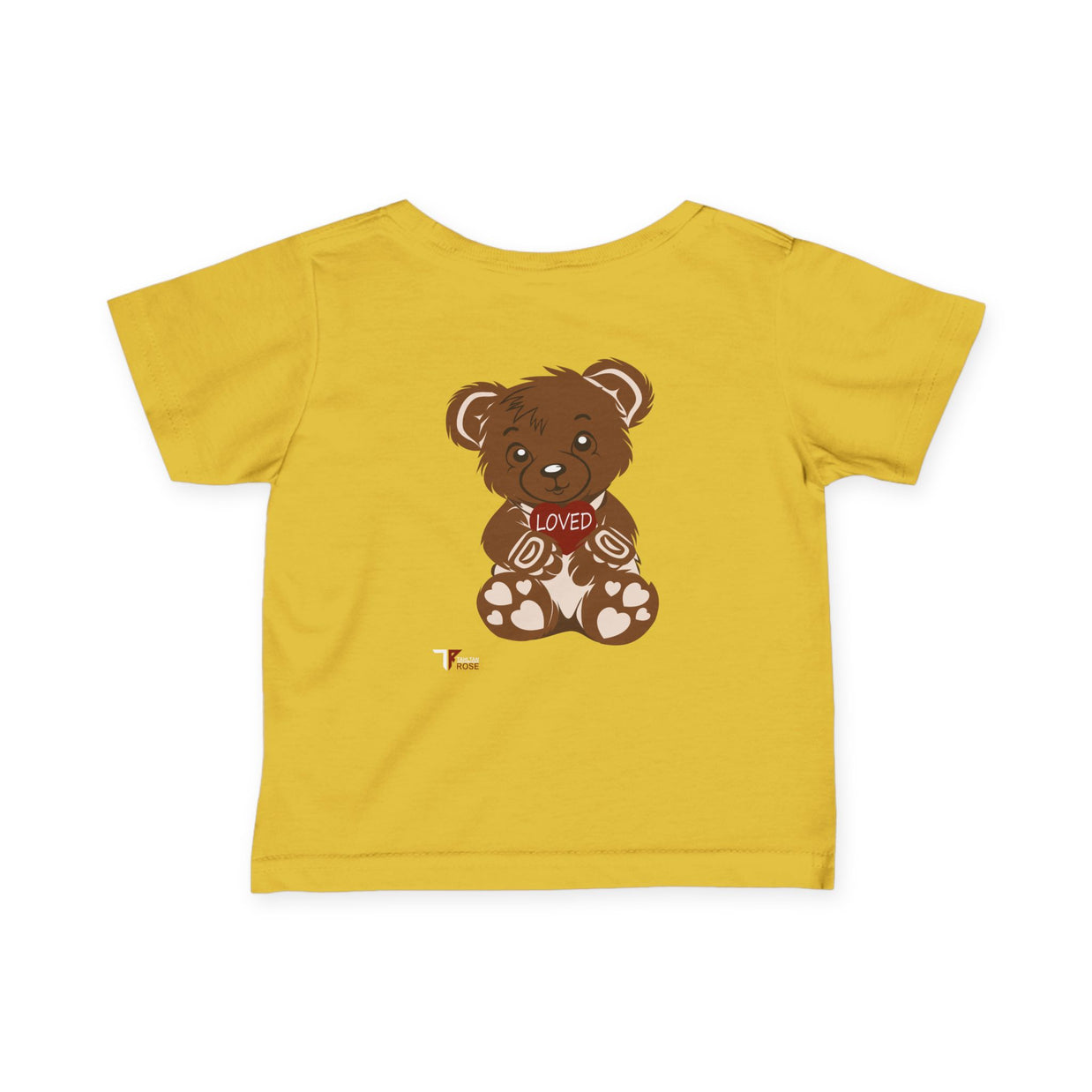 Loved Bear Infant Tee, Cute Baby Tee, Baby Shower Gift, Plush Bear Kids Shirt, Toddler Apparel, Birthday Gift for Baby