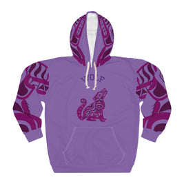 Colorful Wolf Unisex Hoodie, Cozy Pullover for Dog Lovers, Unique Gift for Birthdays, Casual Wear, Nature-inspired Style