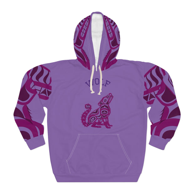 Colorful Wolf Unisex Hoodie, Cozy Pullover for Dog Lovers, Unique Gift for Birthdays, Casual Wear, Nature-inspired Style