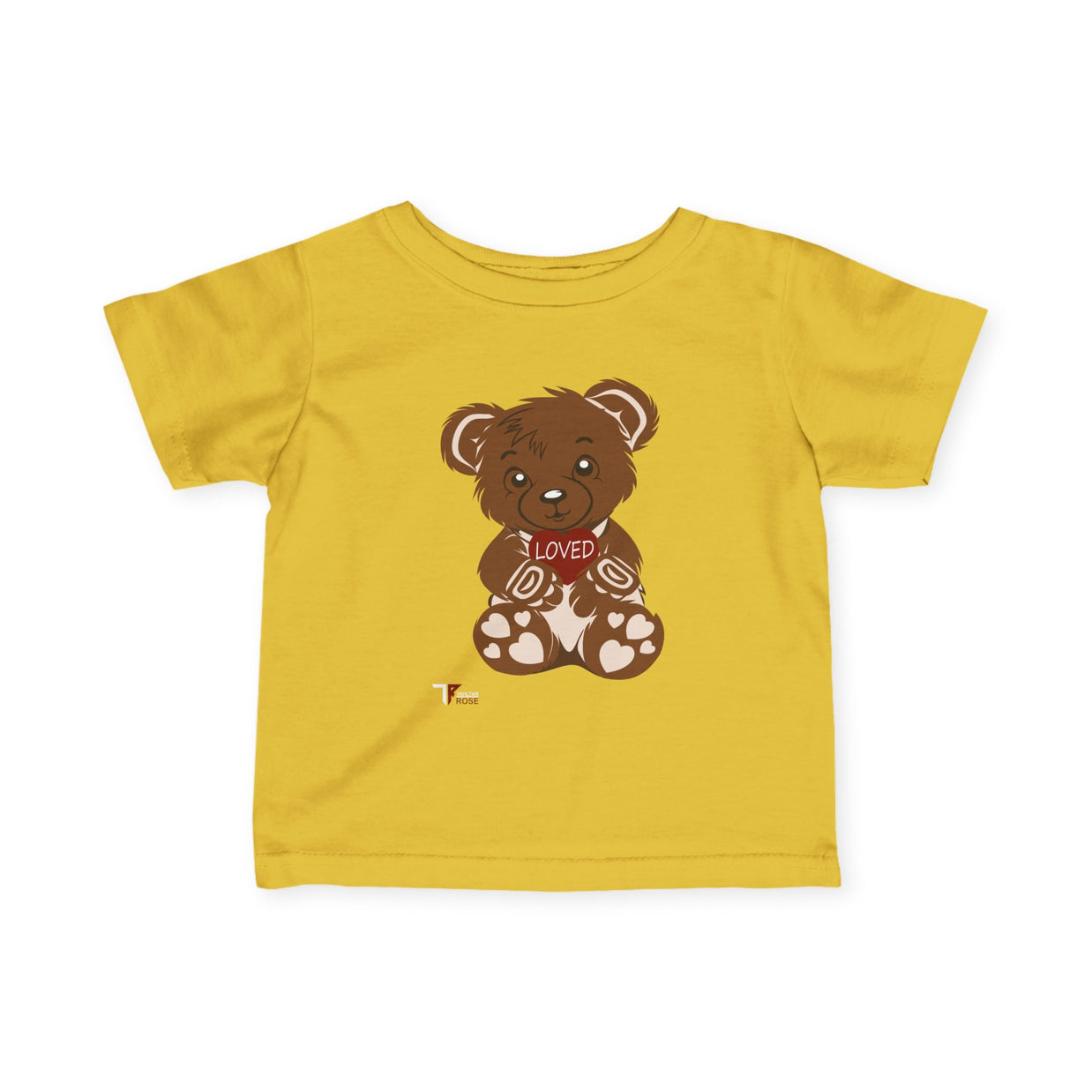 Loved Bear Infant Tee, Cute Baby Tee, Baby Shower Gift, Plush Bear Kids Shirt, Toddler Apparel, Birthday Gift for Baby