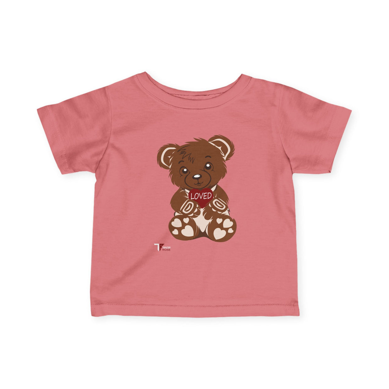 Loved Bear Infant Tee, Cute Baby Tee, Baby Shower Gift, Plush Bear Kids Shirt, Toddler Apparel, Birthday Gift for Baby
