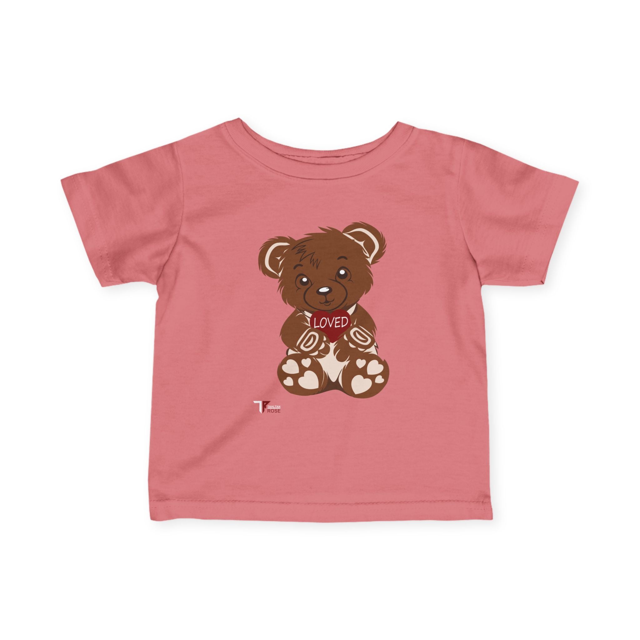 Loved Bear Infant Tee, Cute Baby Tee, Baby Shower Gift, Plush Bear Kids Shirt, Toddler Apparel, Birthday Gift for Baby