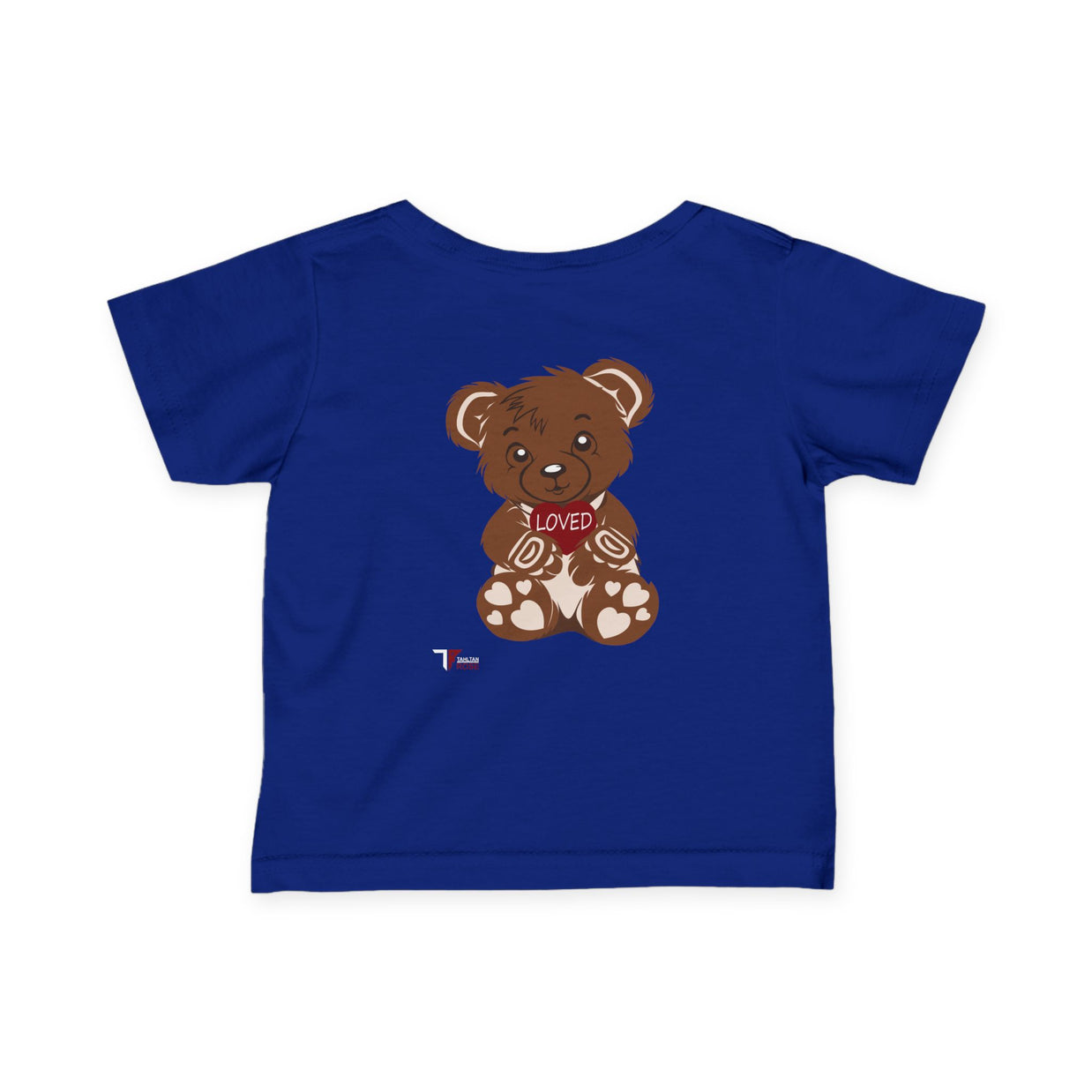 Loved Bear Infant Tee, Cute Baby Tee, Baby Shower Gift, Plush Bear Kids Shirt, Toddler Apparel, Birthday Gift for Baby