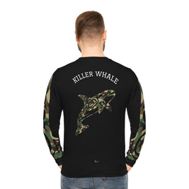 Killer Whale Lightweight Sweatshirt, Cozy Gift for Whale Lovers, Unique Camouflage Crewneck, Eco-Friendly Fashion, Casual Wear for All [...]