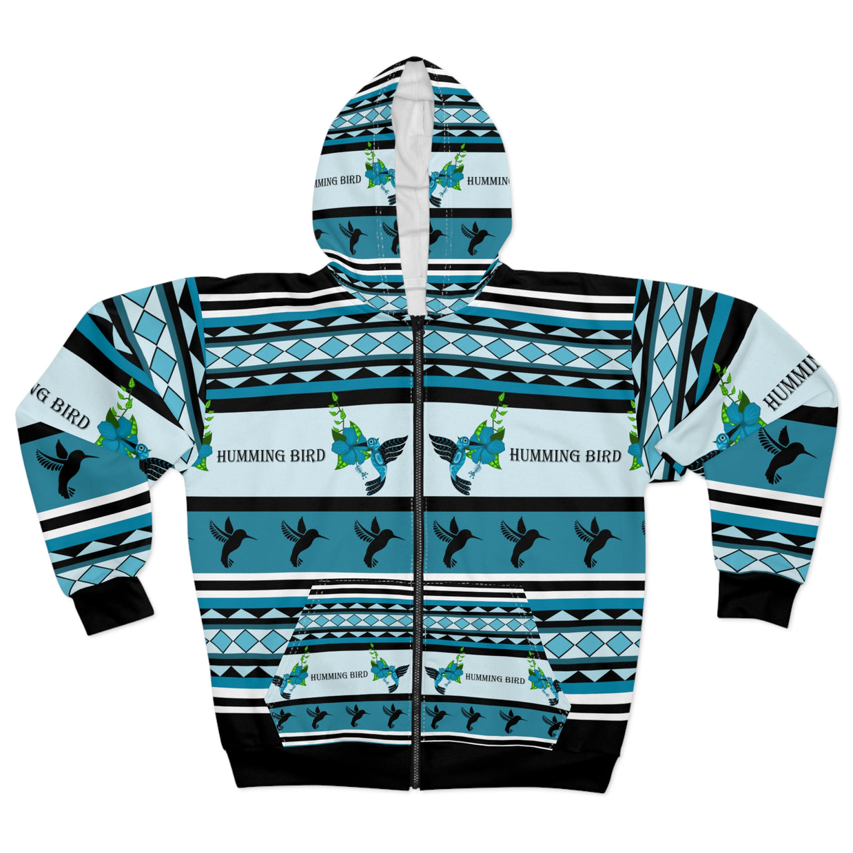 Hummingbird Pattern Unisex Zip Hoodie, Colorful Casual Wear for Nature Lovers, Unique Gift for Bird Enthusiasts, Spring Fashion, Cozy [...]