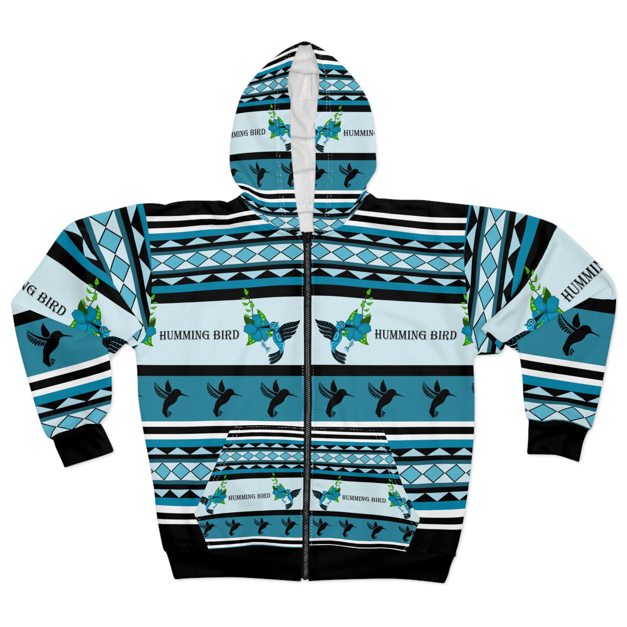Hummingbird Pattern Unisex Zip Hoodie, Colorful Casual Wear for Nature Lovers, Unique Gift for Bird Enthusiasts, Spring Fashion, Cozy [...]