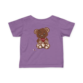 Loved Bear Infant Tee, Cute Baby Tee, Baby Shower Gift, Plush Bear Kids Shirt, Toddler Apparel, Birthday Gift for Baby