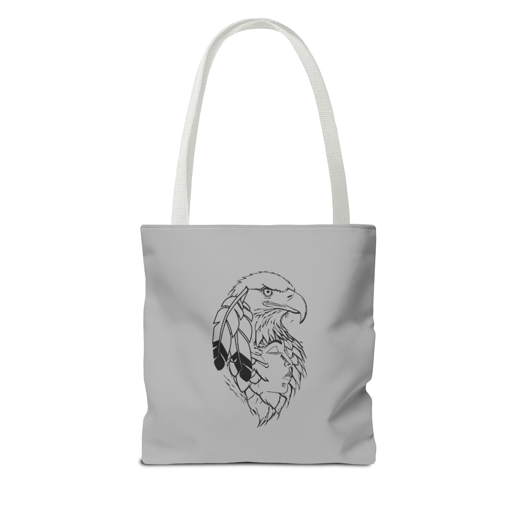 Eagle Feather Artisan Tote Bag, Eco-Friendly Shopping Bag, Unique Gift for Nature Lovers, Handcrafted Reusable Bag, Festivals, Travel