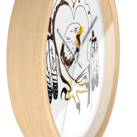 Eagle Feather Wall Clock, Boho Decor, Native American Style, Unique Gift for Nature Lovers, Home or Office Wall Art