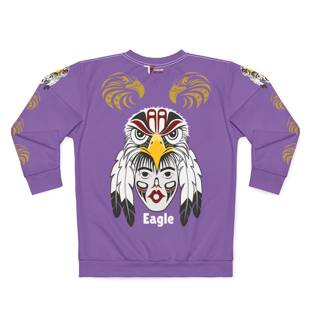 Eagle Spirit Sweatshirt — Native-Inspired Eagle Face Design