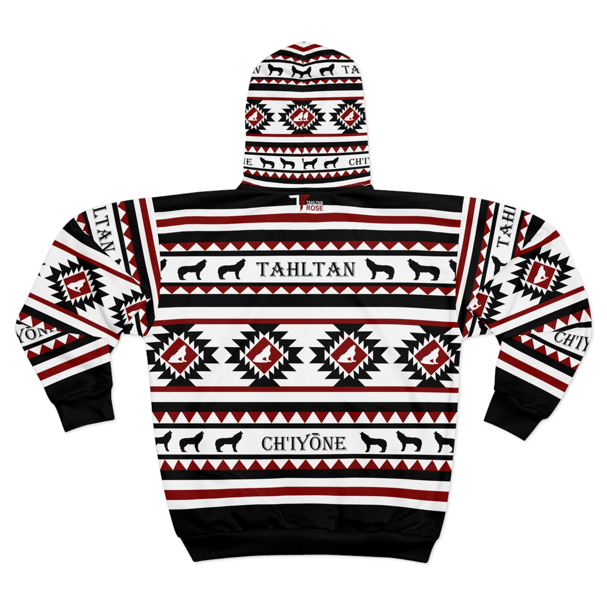 Tribal AOP Zip Hoodie, Cozy Unisex Jacket, Native Print Sweatshirt, Stylish Outdoor Wear, Festival Fashion Hoodie