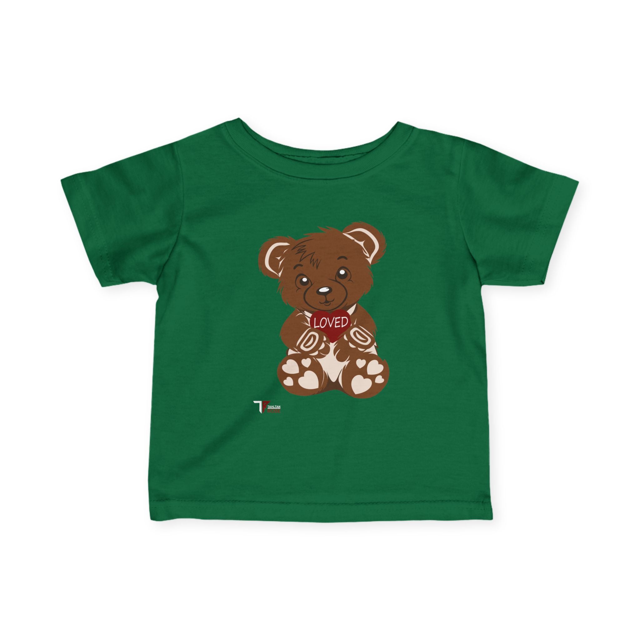 Loved Bear Infant Tee, Cute Baby Tee, Baby Shower Gift, Plush Bear Kids Shirt, Toddler Apparel, Birthday Gift for Baby