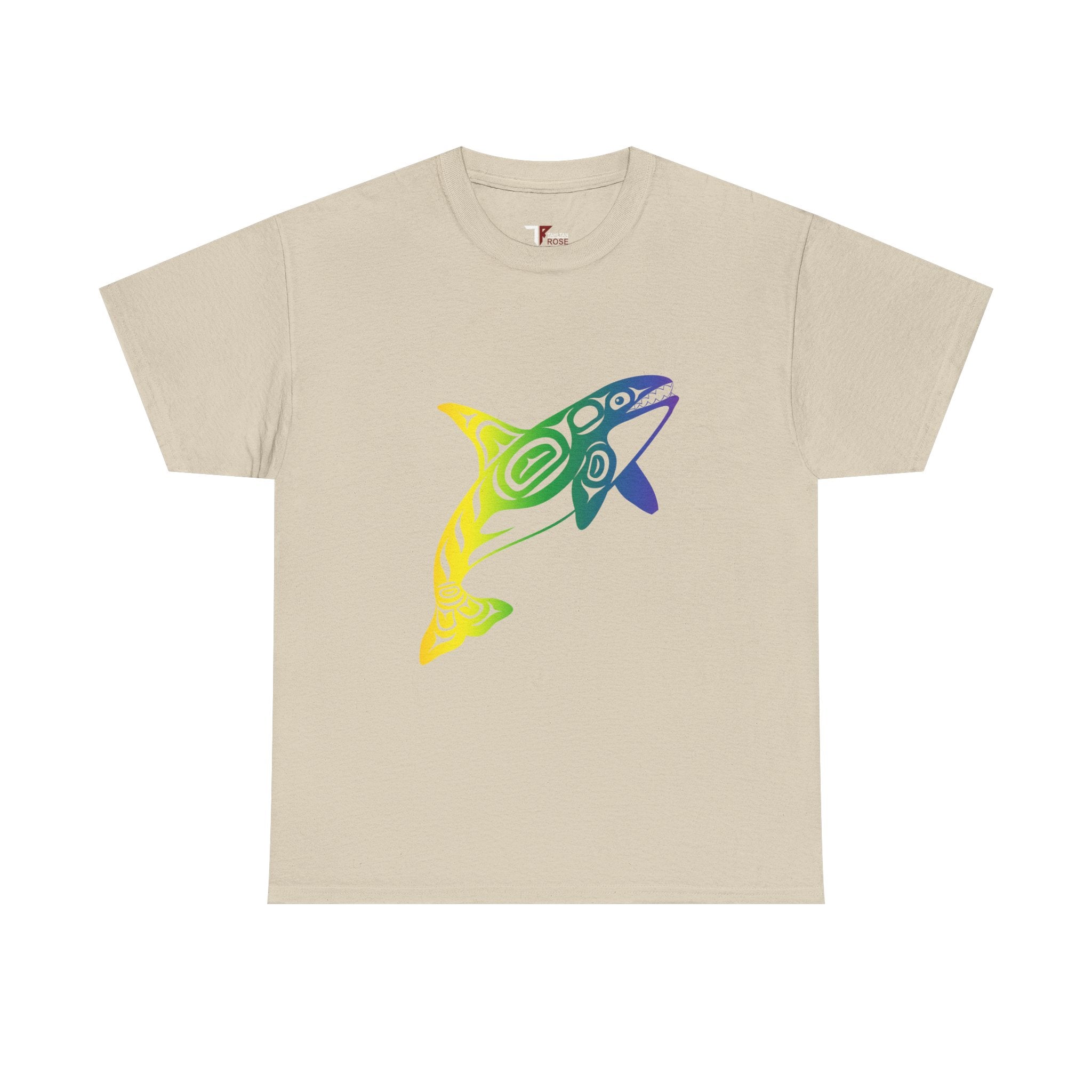 Colorful Shark Graphic Tee, Beachwear, Ocean Lover Gift, Summer Vacation Shirt, Unisex Cotton Tee, Unique Casual Wear