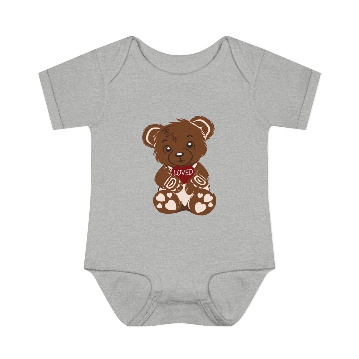 Cute Baby Bodysuit with "Loved" Design, Infant Gift, Baby Shower Outfit, Cute Clothing, Newborn Bodysuit, Baby Apparel