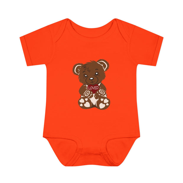 Cute Baby Bodysuit with "Loved" Design, Infant Gift, Baby Shower Outfit, Cute Clothing, Newborn Bodysuit, Baby Apparel