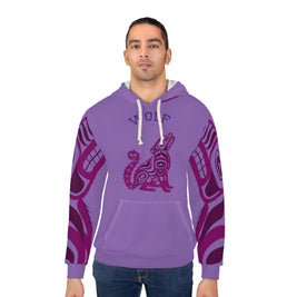 Colorful Wolf Unisex Hoodie, Cozy Pullover for Dog Lovers, Unique Gift for Birthdays, Casual Wear, Nature-inspired Style