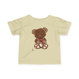 Loved Bear Infant Tee, Cute Baby Tee, Baby Shower Gift, Plush Bear Kids Shirt, Toddler Apparel, Birthday Gift for Baby