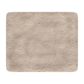 Wolf Forest Tan Sherpa Blanket — Cozy Woodland Throw with Wolf Design