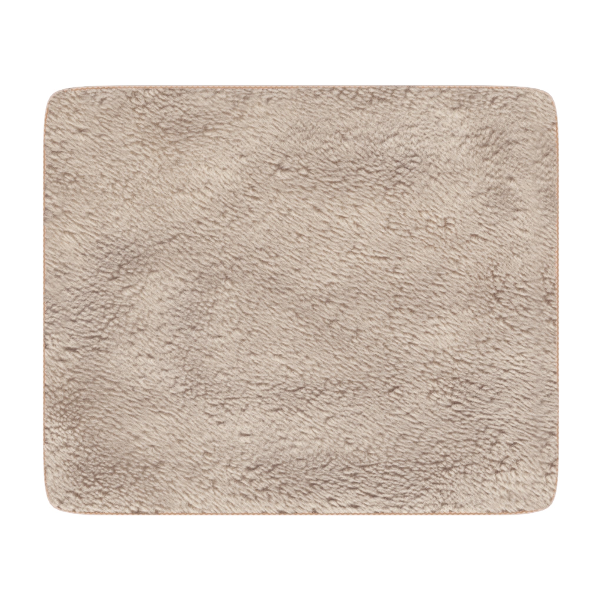 Wolf Forest Tan Sherpa Blanket — Cozy Woodland Throw with Wolf Design