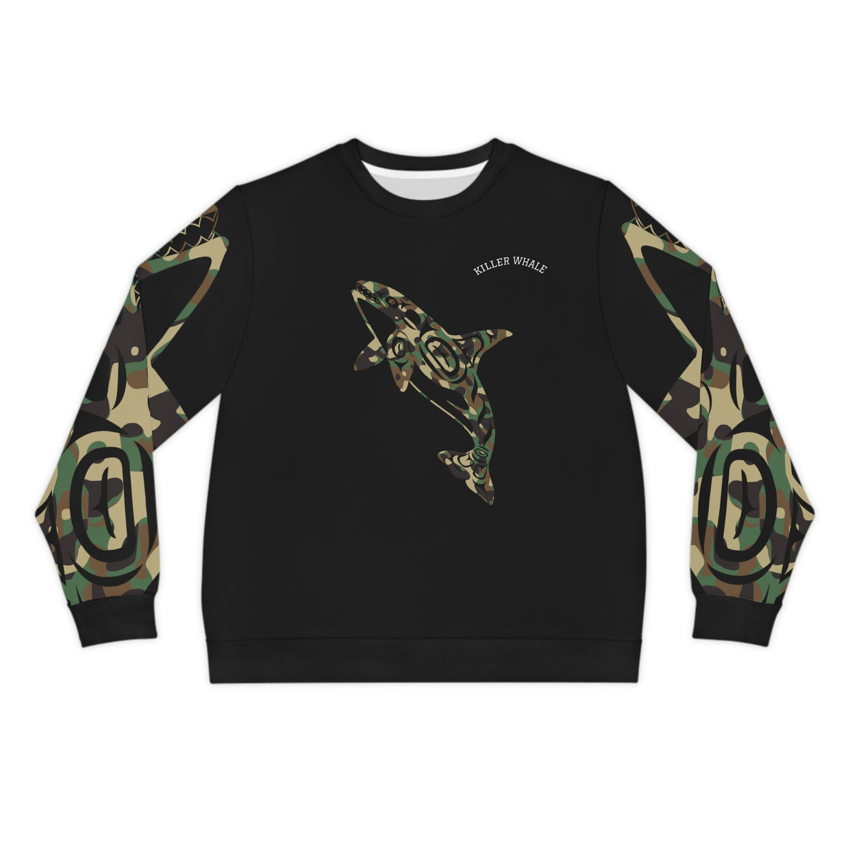 Killer Whale Lightweight Sweatshirt, Cozy Gift for Whale Lovers, Unique Camouflage Crewneck, Eco-Friendly Fashion, Casual Wear for All [...]