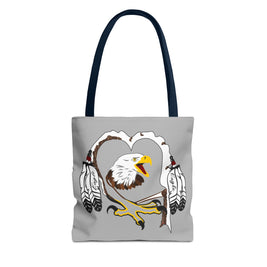 Eagle Feather Artisan Tote Bag, Eco-Friendly Shopping Bag, Unique Gift for Nature Lovers, Handcrafted Reusable Bag, Festivals, Travel