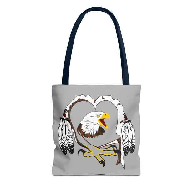 Eagle Feather Artisan Tote Bag, Eco-Friendly Shopping Bag, Unique Gift for Nature Lovers, Handcrafted Reusable Bag, Festivals, Travel