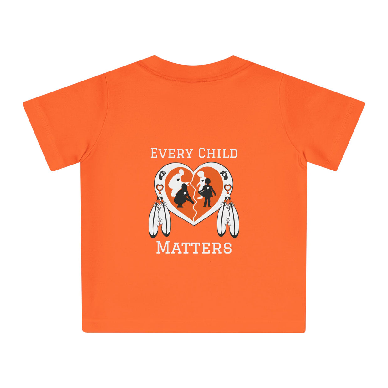 Every Child Matters Baby T-Shirt — Orange Indigenous Awareness Tee