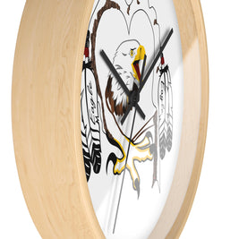 Eagle Feather Wall Clock, Boho Decor, Native American Style, Unique Gift for Nature Lovers, Home or Office Wall Art