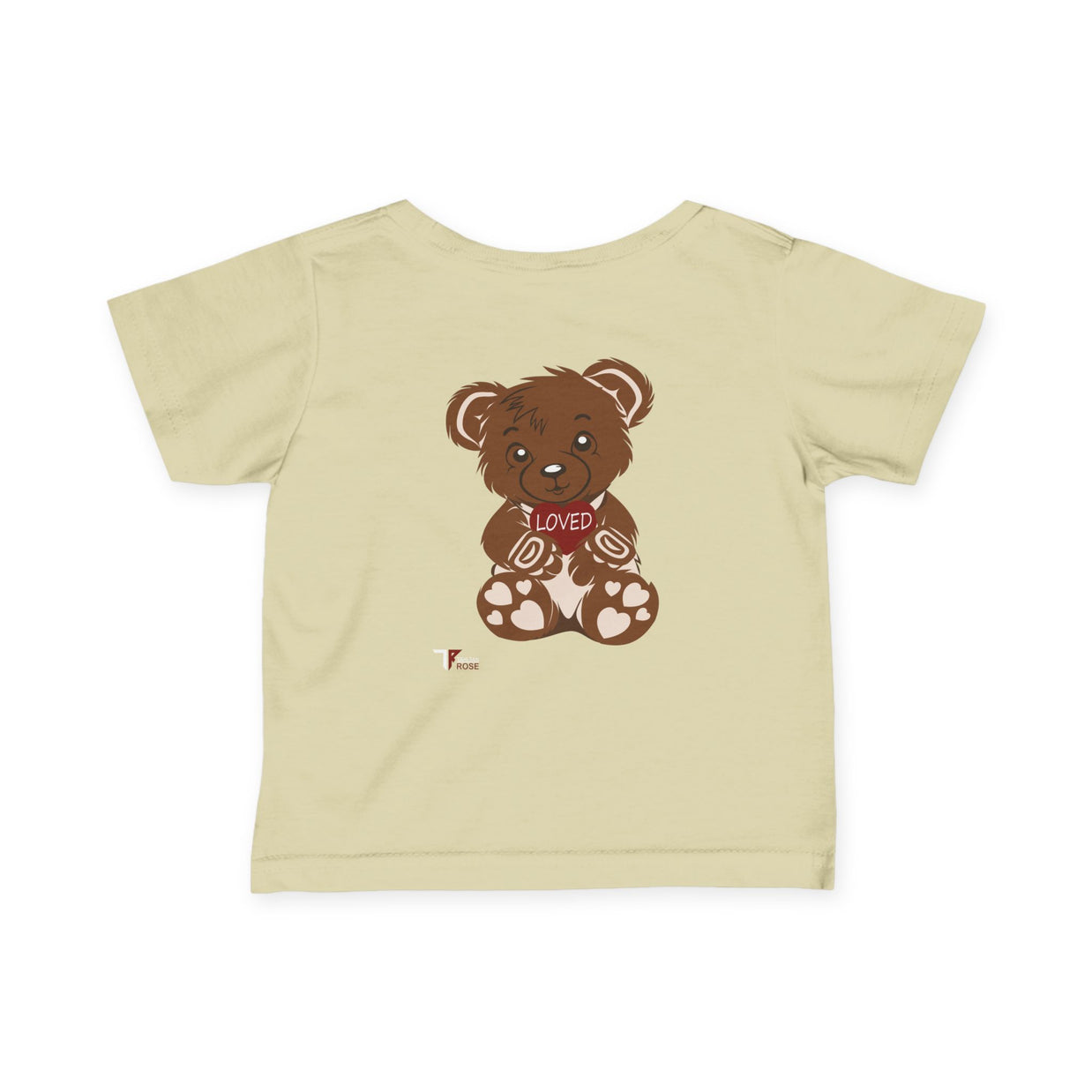 Loved Bear Infant Tee, Cute Baby Tee, Baby Shower Gift, Plush Bear Kids Shirt, Toddler Apparel, Birthday Gift for Baby