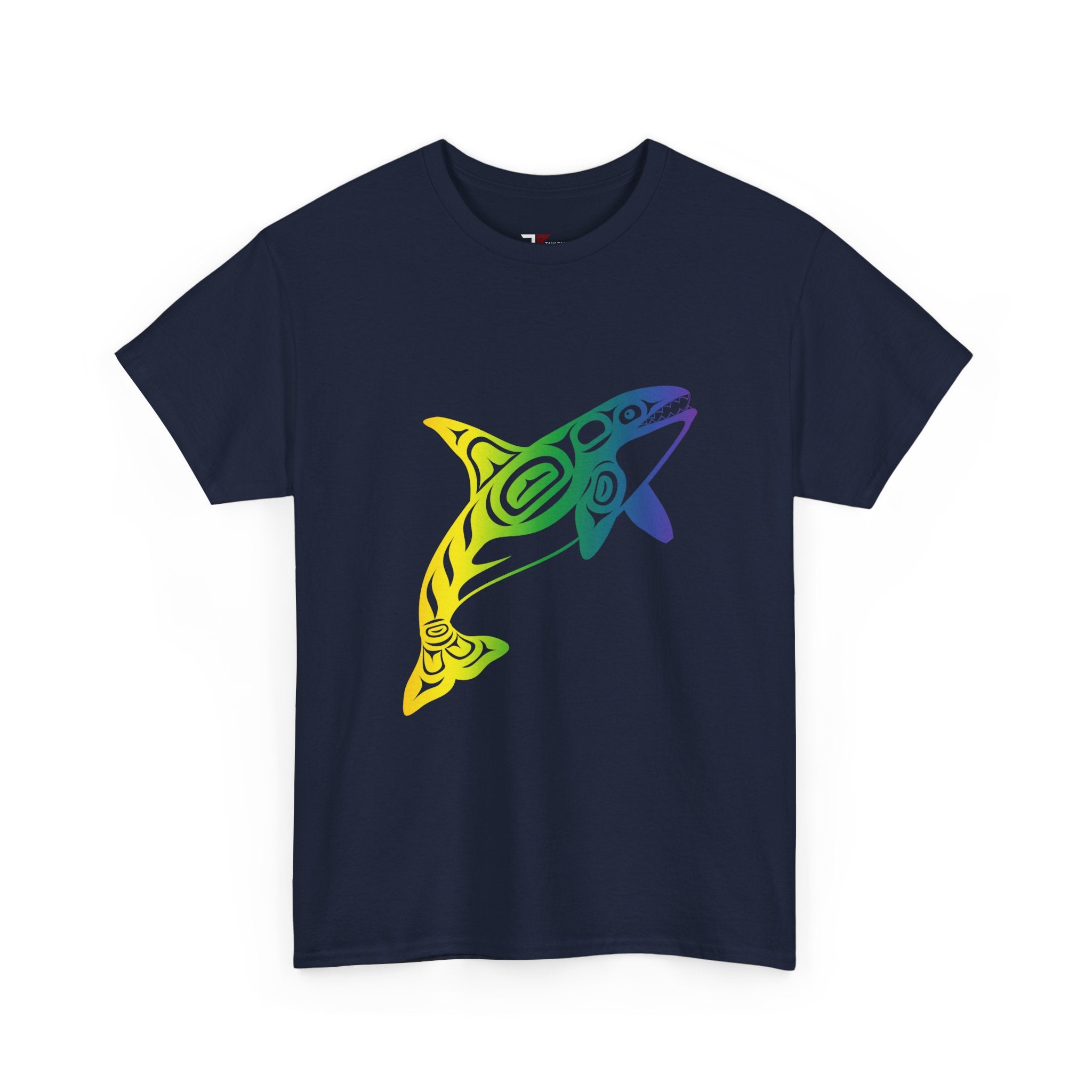 Colorful Shark Graphic Tee, Beachwear, Ocean Lover Gift, Summer Vacation Shirt, Unisex Cotton Tee, Unique Casual Wear