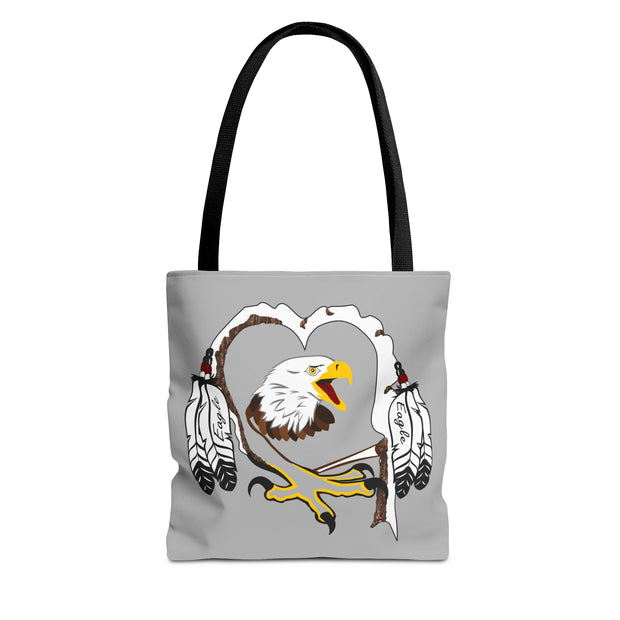 Eagle Feather Artisan Tote Bag, Eco-Friendly Shopping Bag, Unique Gift for Nature Lovers, Handcrafted Reusable Bag, Festivals, Travel