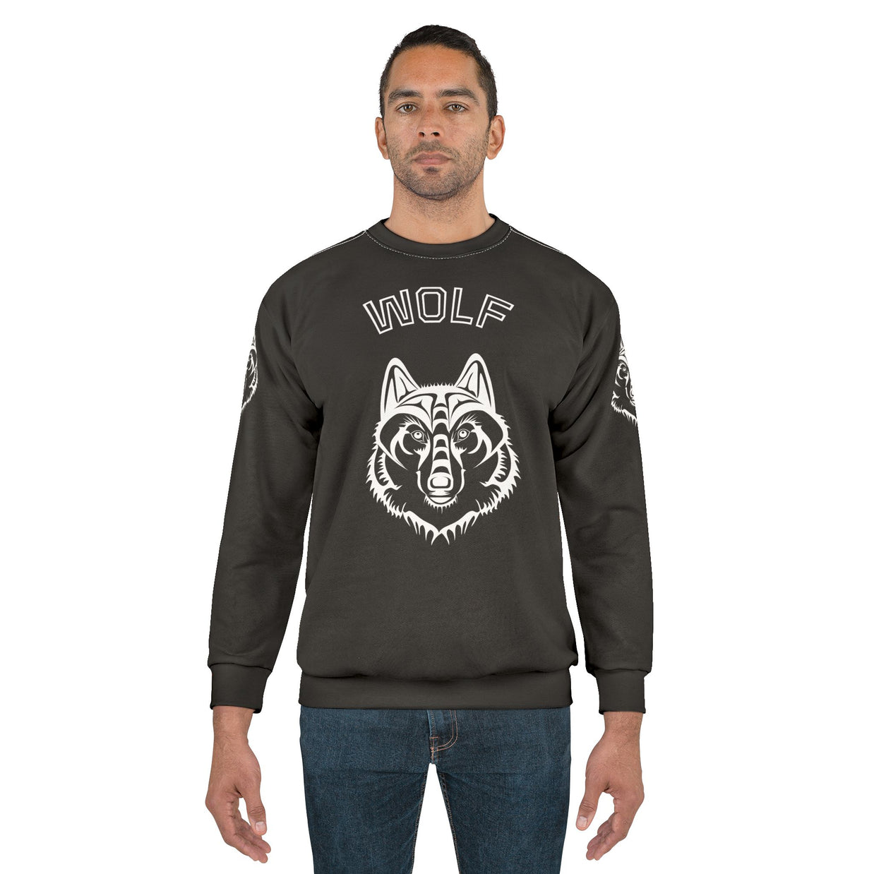 Wolf Graphic Unisex Sweatshirt - Cozy Wild Spirit Wear, Perfect Gift for Animal Lovers, Nature Enthusiasts, and Casual Outfits