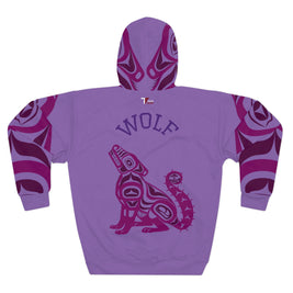 Colorful Wolf Unisex Hoodie, Cozy Pullover for Dog Lovers, Unique Gift for Birthdays, Casual Wear, Nature-inspired Style