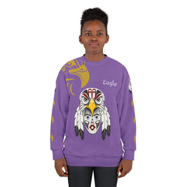 Eagle Spirit Sweatshirt — Native-Inspired Eagle Face Design