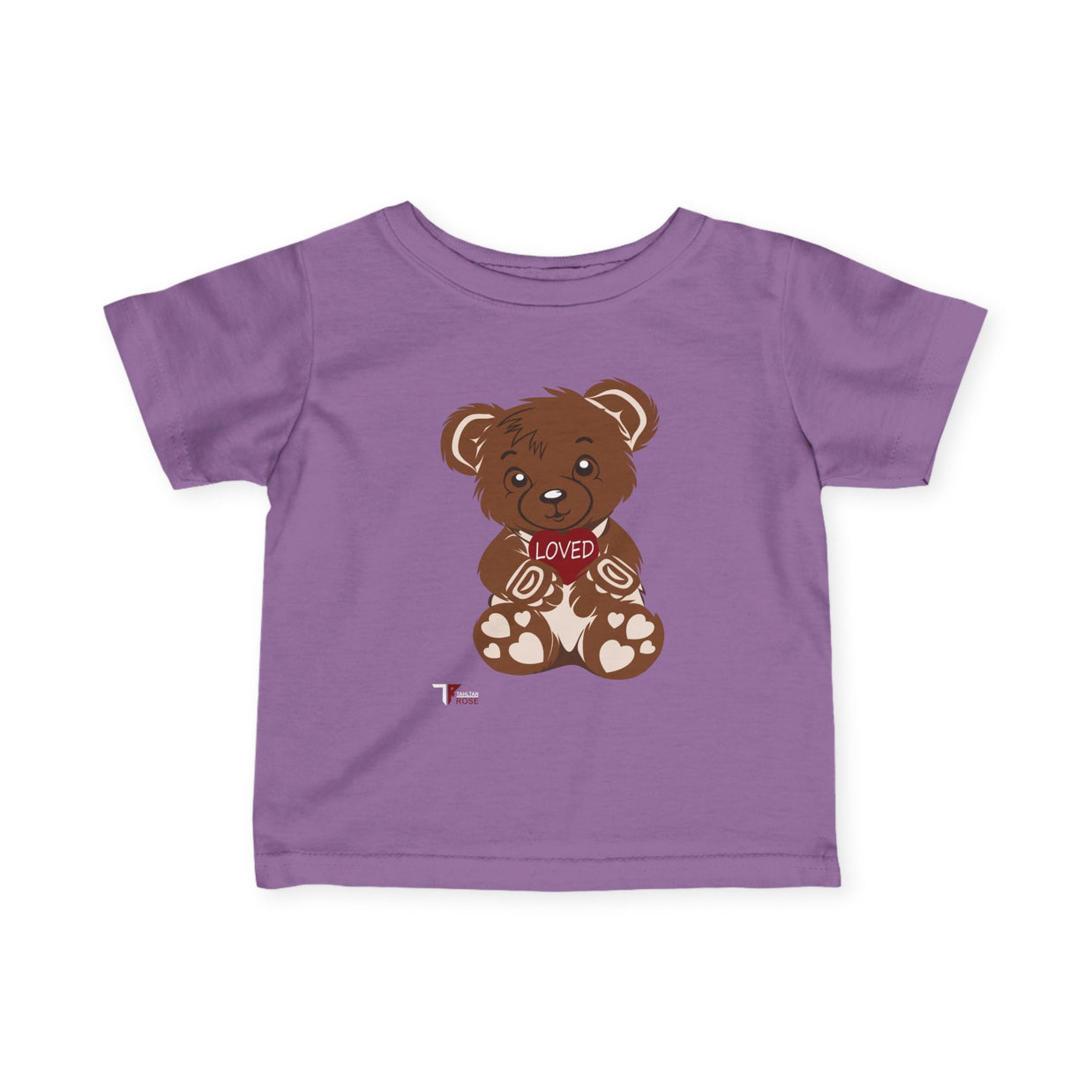 Loved Bear Infant Tee, Cute Baby Tee, Baby Shower Gift, Plush Bear Kids Shirt, Toddler Apparel, Birthday Gift for Baby