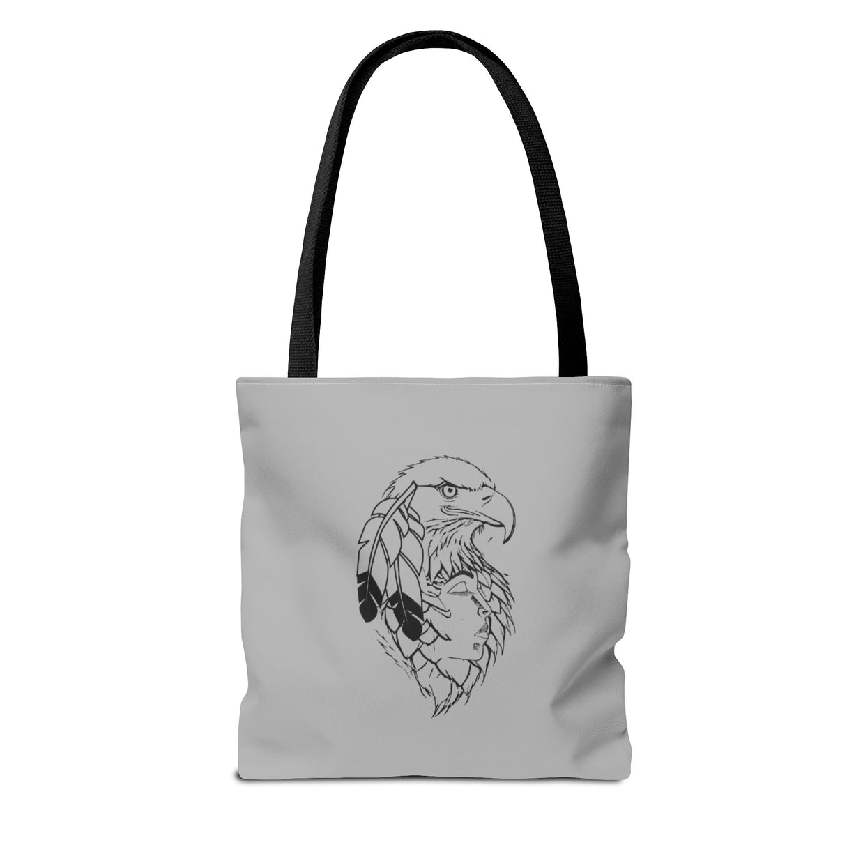 Eagle Feather Artisan Tote Bag, Eco-Friendly Shopping Bag, Unique Gift for Nature Lovers, Handcrafted Reusable Bag, Festivals, Travel